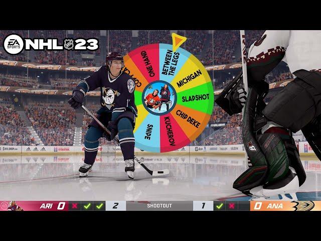 NHL 23 SHOOTOUT CHALLENGE #12 *MYSTERY SPIN-WHEEL EDITION?!*