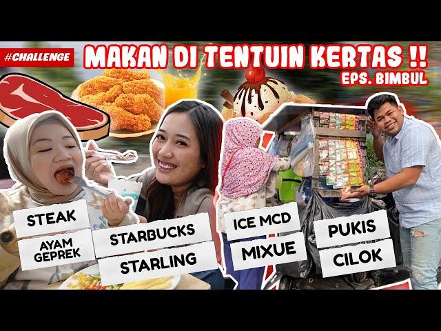 MAKAN DITENTUIN KERTAS!! EPS. BIMBUL TANGAN NYA WANGI BENER... DAPET MAKANAN ENAK !