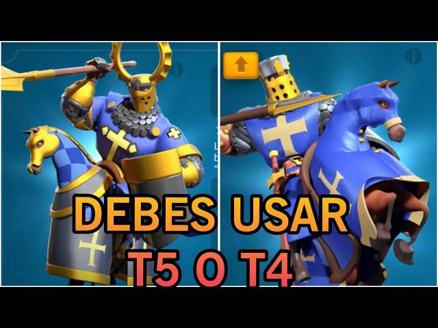 USAR TROPA T4 O TROPA T5 EN 2024 | RISE OF KINGDOMS ESPAÑOL