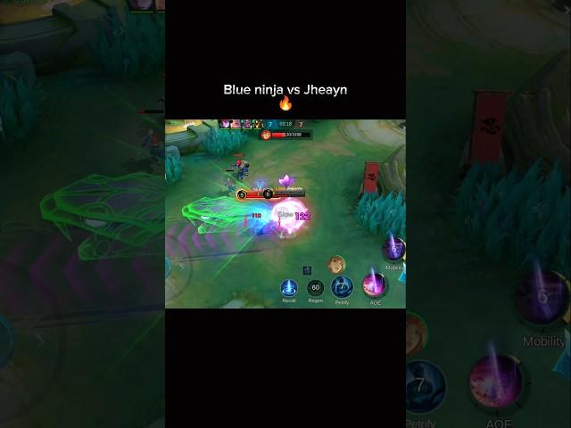 Jheayn vs Blue Ninja #guinivere #vs #dyrroth #1v1 #mobilelegends #mlbb #shorts @Jheayn