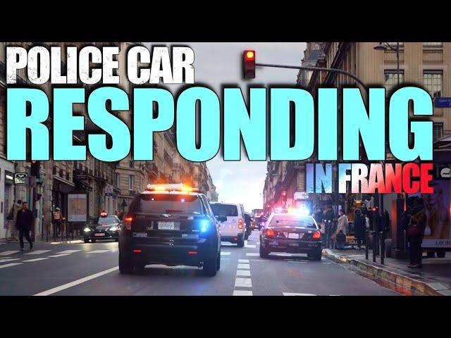  LAPD Police Car RESPONDING IN Paris 