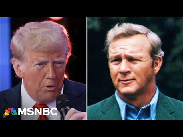 ‘So meandering and strange’: Journalist tries to find the words for Trump’s Arnold Palmer comments