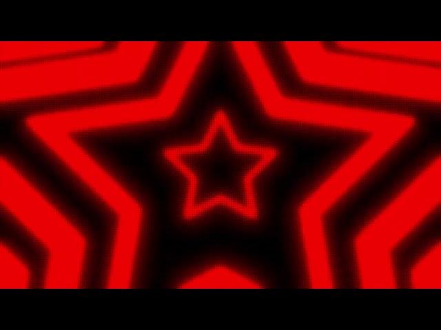 Black and Red Y2k Neon LED Lights Star Background || 1 Hour Looped HD