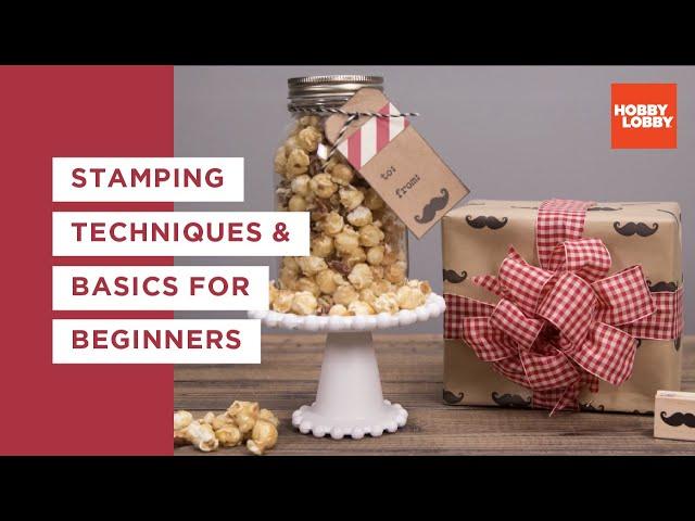 Stamping Techniques and Basics for Beginners | Hobby Lobby®