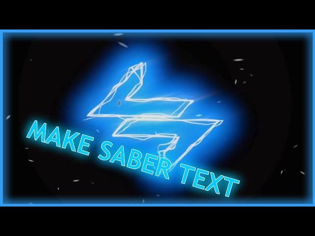 How To Make Saber Intro On iOS