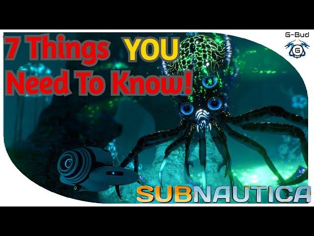 7 Tips And Tricks YOU Need To Know! | Subnautica