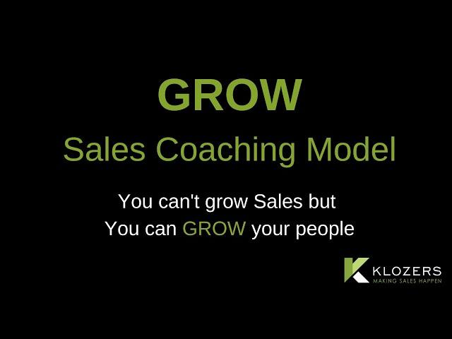 Grow Sales Coaching Model