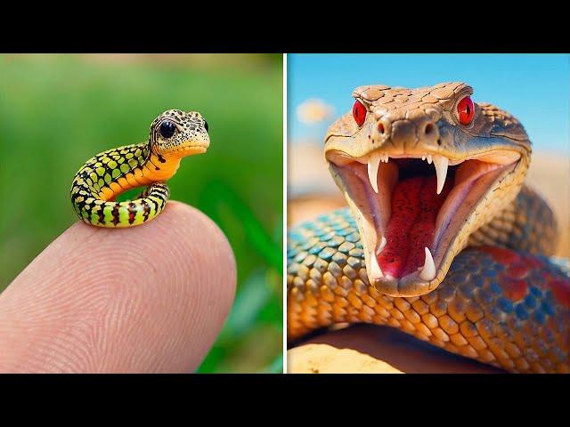 ANTES Y DESPUÉS DE ANIMALES CRECIENDO. INCREÍBLES TRANSFORMACIONES DE ANIMALES