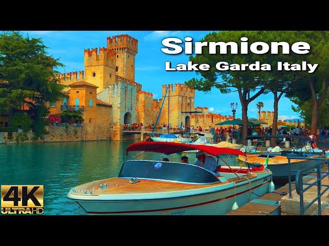 Sirmione Lake Garda Italy Virtual Walking Tour in Stunning 4K 60fps (July 2024) 