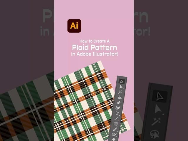 How to make a plaid pattern in #adobeilustrator #illustratortutorial #patterntutorial