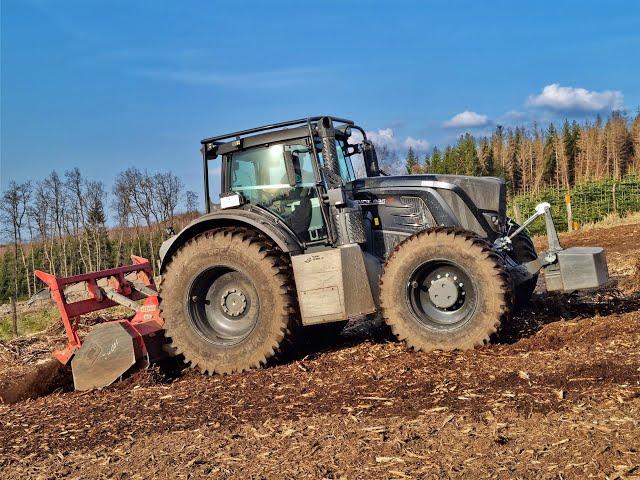 *Black* Fendt 936 Vario Forst & AHWI M700 Forestry mulching • HeavyEquipment • Schmelzer • #4