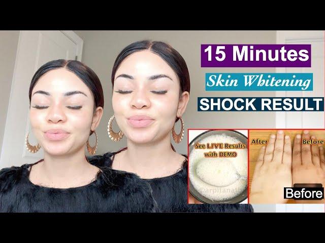 15 Minutes Instant Skin Whitening | DIY Home Remedy SHOCKING RESULT - Foaming Facial Bleach