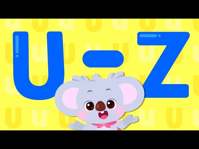 English Alphabet U-Z| Kids Songs & Educational Song | ABC Alphabet Songs for Kids | Lotty Friends