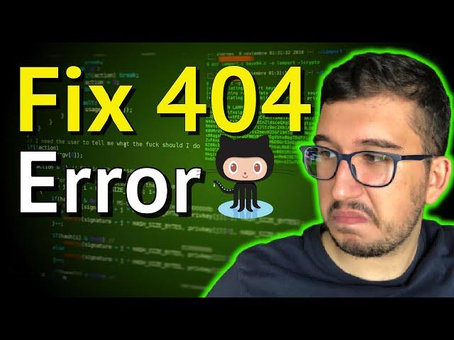 Fix 404 error on your Github Pages website