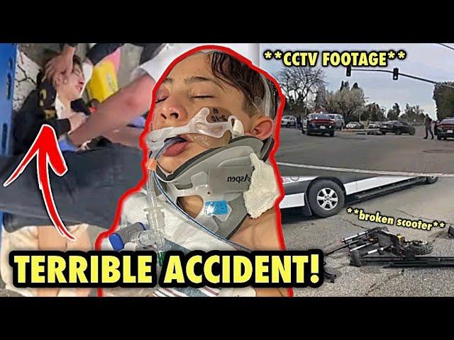 Footage of Nidal Wonder Being Hit by a Car while Riding a Scooter!