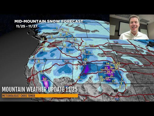 Mountain Weather Update 11/25, Meteorologist Chris Tomer