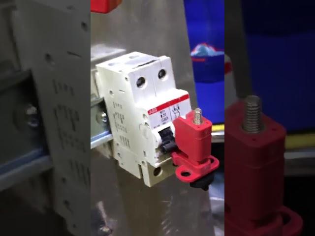 Tagout Kit for Circuit Breaker Safety | Electrical Lockout Procedure #automobile #firefighting #edit