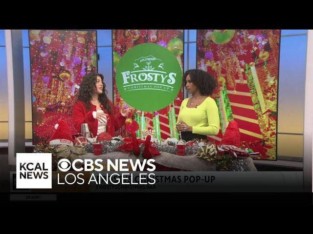 Holiday drinks with Frosty's Christmas Pop-Up in Hollywood