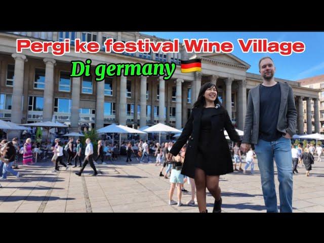 Pergi ke festival wine village di germany 