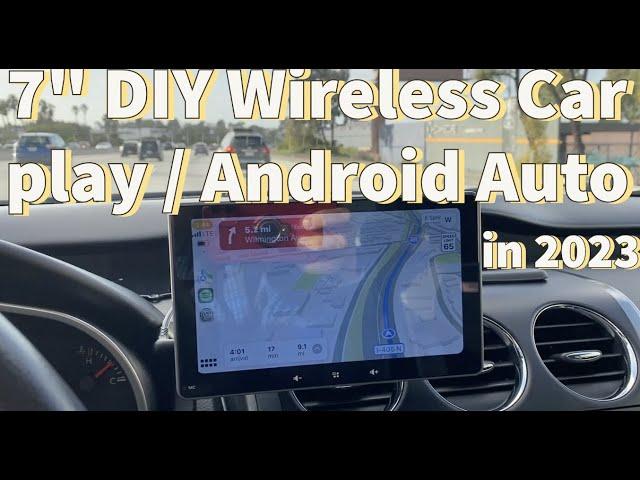 DIY 7 " Wireless Carplay /Android Auto Unboxing & Demo