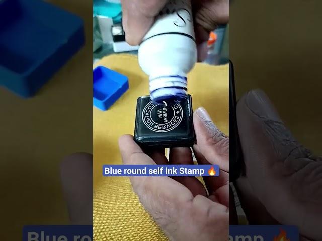 Self ink and Pre ink Stamp Blue  #preinkstamprefill #viralvideo