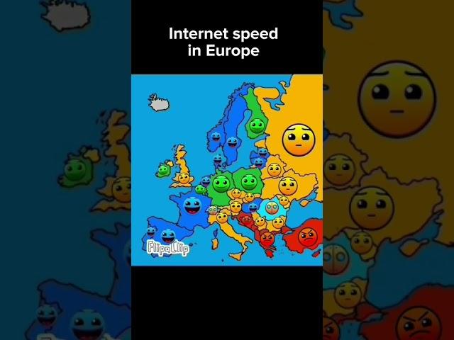 Internet speed in europe