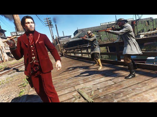 Low Honor Arthur Morgan Brutal Quickdraws | Red Dead Redemption 2 - No Deadeye