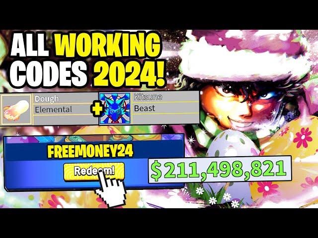 *NEW* ALL WORKING CODES FOR BLOX FRUITS IN 2024! ROBLOX BLOX FRUITS CODES