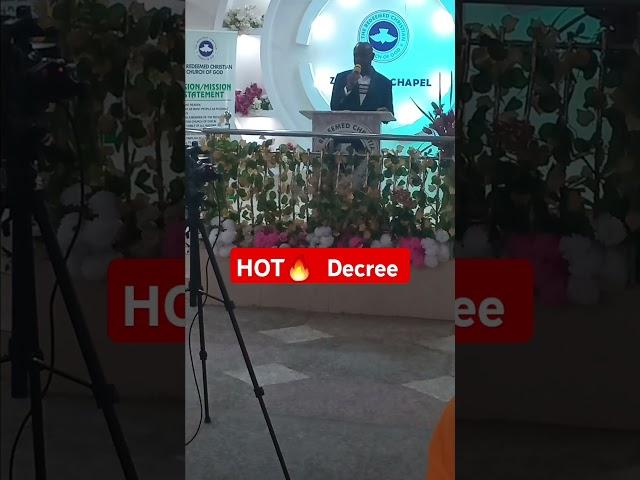 Hot  Decree  by Pst.Oladoye(PICP Osun6)