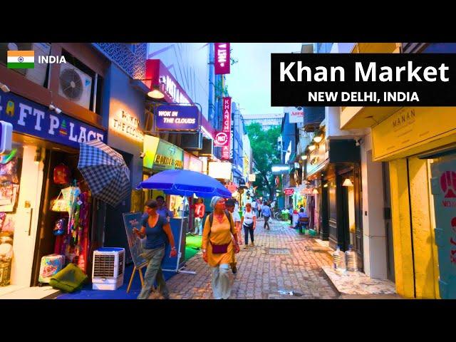 Walking in India - Khan Market, New Delhi, India 