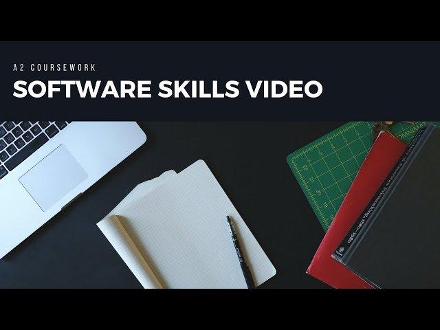 A2 Media Studies - Software Skills