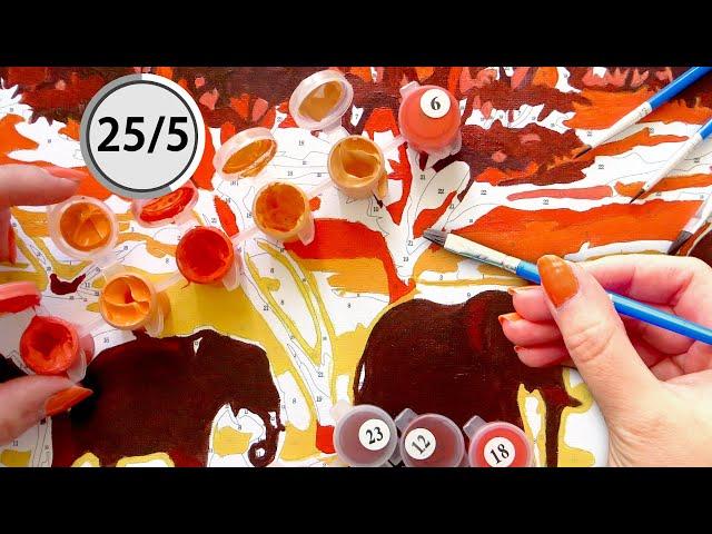 Painting ASMR for Focus + Pomodoro Timer ⏱️ No Talking