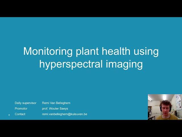 Monitoring plant health using hyperspectral imaging