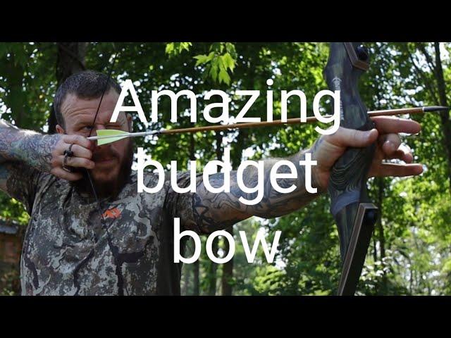 Traditional Archery - 90 dollar Amazon bow - Black hunter recurve bow