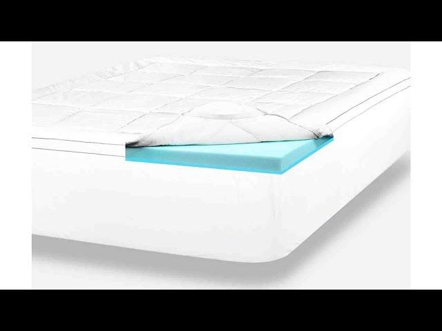ViscoSoft 4 Inch Pillow Top | Gel Memory Foam|  Mattress, Topper Twin | Serene Dual Layer Bed Topper