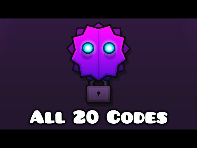 THE WRAITH: ALL 20 CODES - Geometry Dash 2.2