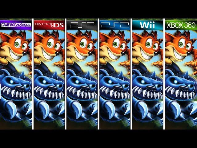 Crash of the Titans | PSP vs PS2 vs Wii vs DS vs Xbox 360 vs GBA | Graphics Comparison