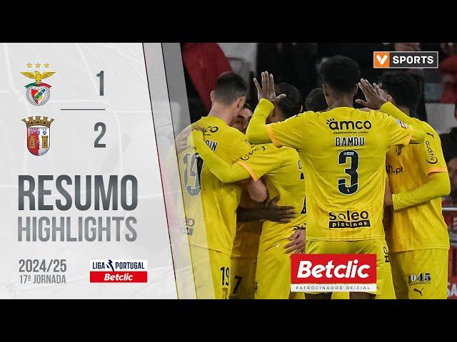 Resumo: Benfica 1-2 Braga (Liga 24/25 #17)