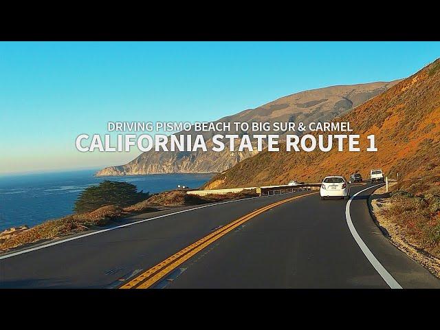 [Full] CALIFORNIA STATE ROUTE 1 - Driving Pismo Beach to Big Sur and Carmel, California, USA, 4K