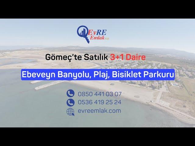 Gömeç'te 4 Cepheli Satılık Daire / Geniş ve Ferah / 3+1 / Ebeveyn Banyolu