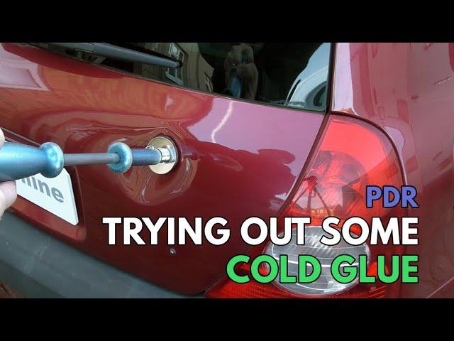 Fixing a dent with Cold Glue! I try out Glexo's cold glue for Paintless Dent removal (PDR)