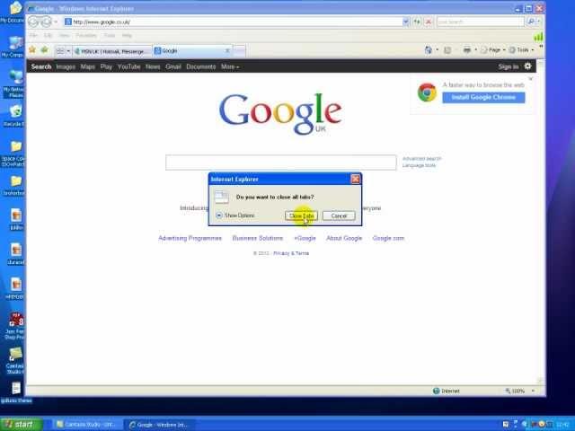 How To Set Your Home Page To Google In Internet Explorer 7