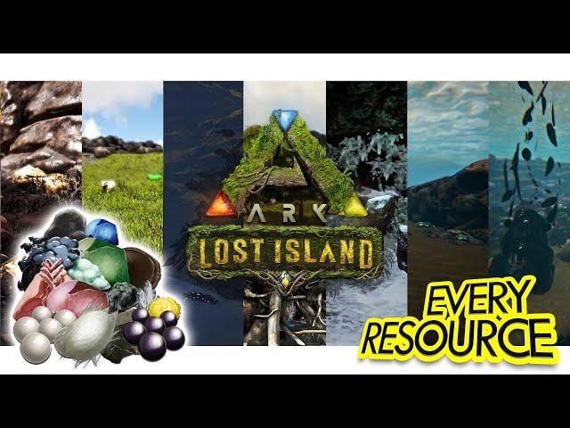 The BEST Resource Locations on Lost Island