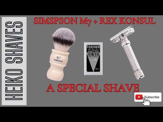 Simpson M7 + Rex Konsul - A Special Shave!