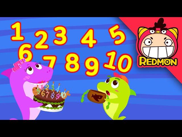 Baby Shark's Number Game | Baby Shark | REDMON