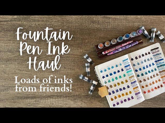 FOUNTAIN PEN INK HAUL // More inks from friends // Diamine, Birmingham Pen Co #fountainpenink