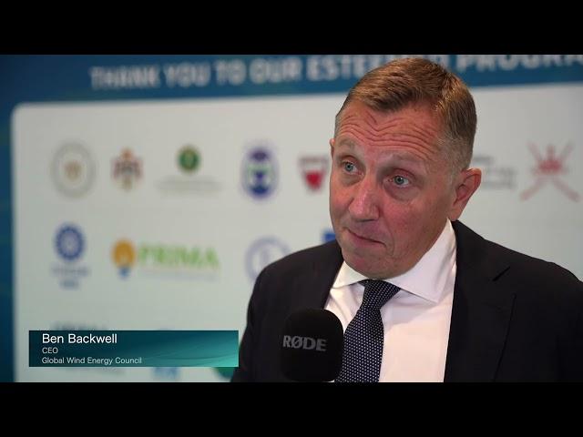 Interview with Ben Backwell, CEO at Global Wind Energy Council | World Utilities Congress 2024