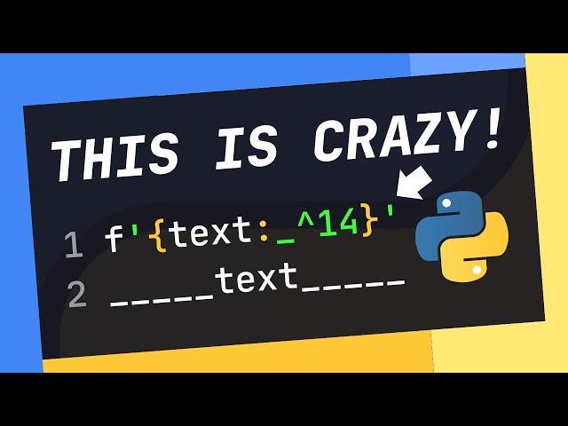 +10 CRAZY Ways To FORMAT Text In Python with F-Strings