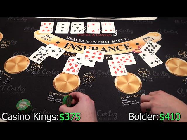 The Most INSANE Version Of Blackjack With @BolderBets (Unlimited Doubles!)