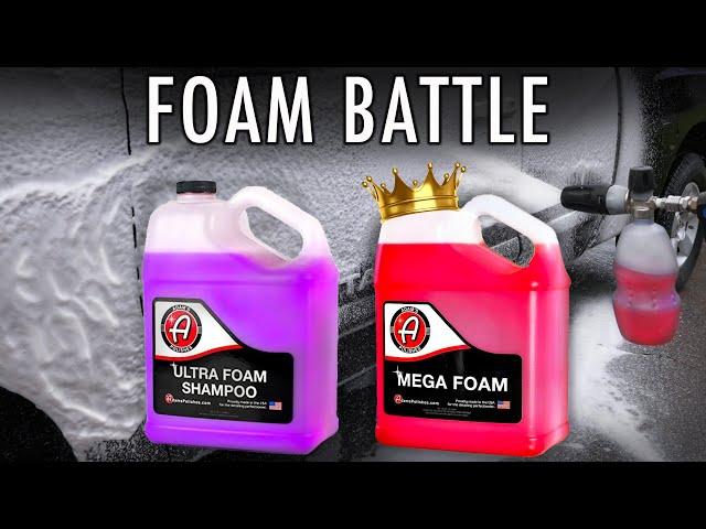 FOAM CANNON SOAP BATTLE ADAMS MEGA FOAM vs ADAMS ULTRA FOAM SHAMPOO